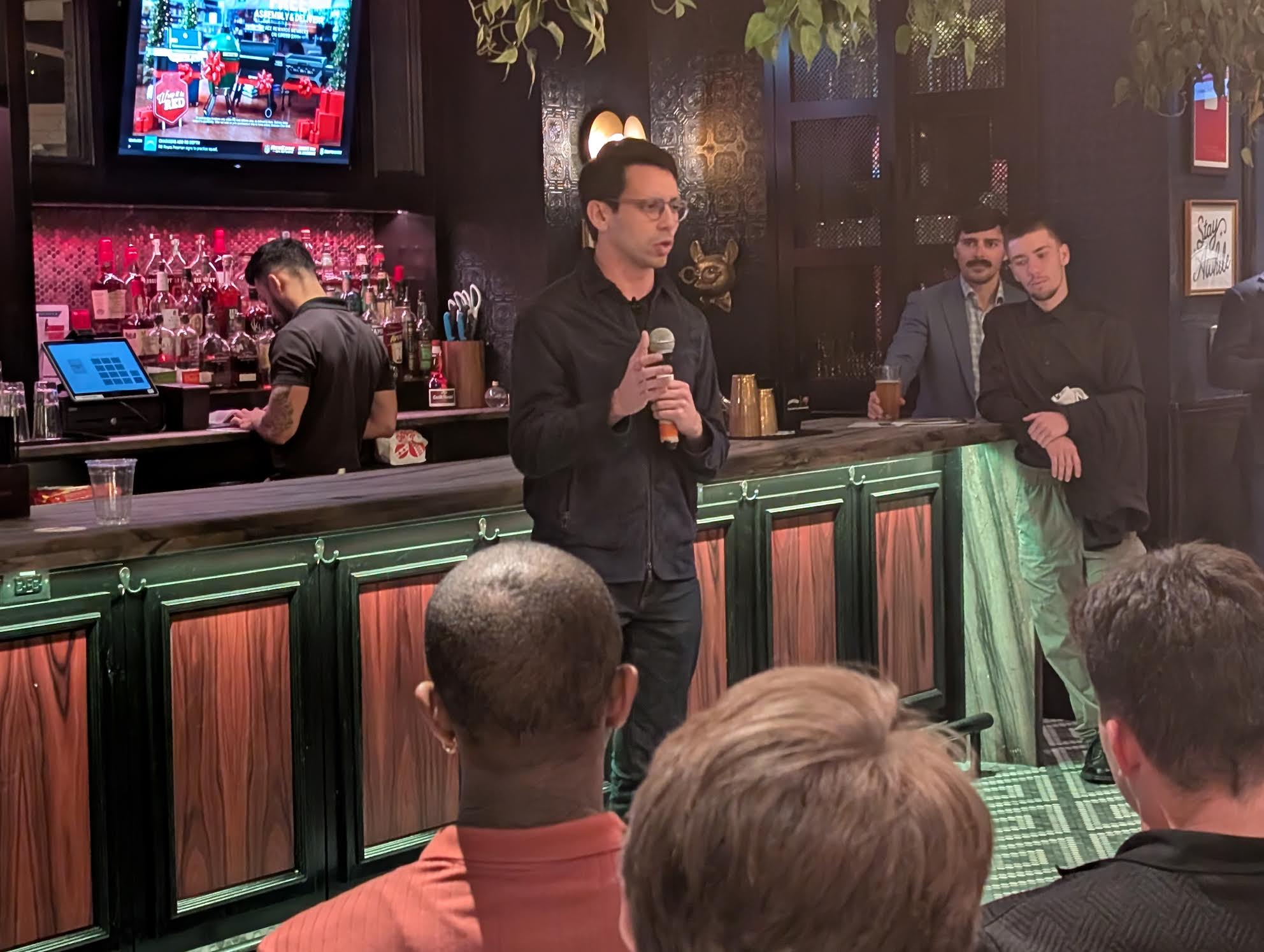 Fishback campaigning in Tampa, Florida